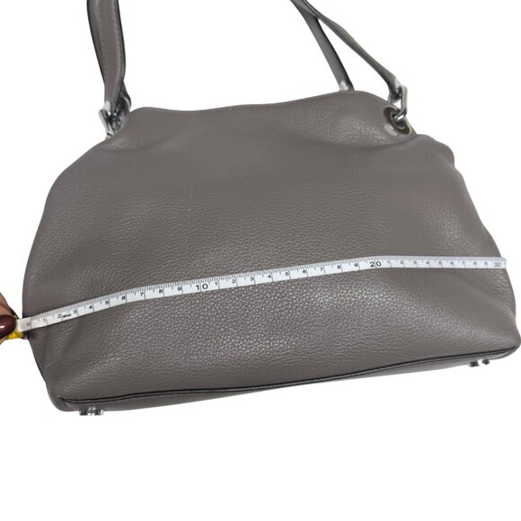 Michael Kors Raven Leather Shoulder Bag โ Grey โ Small / Gently Used - Picture 11 of 15